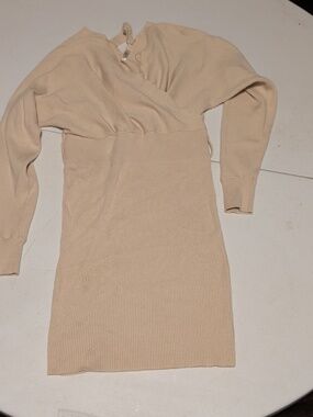 KTK Cream Sweater Dress